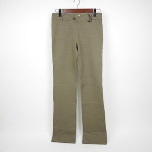 BETABRAND Women's XSp - Brown tan straight leg stretch legging pants DRESS YOGA
